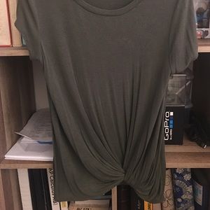 Forest Green Tied Tee